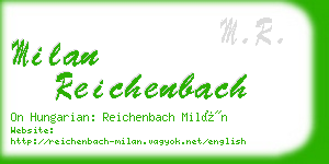 milan reichenbach business card